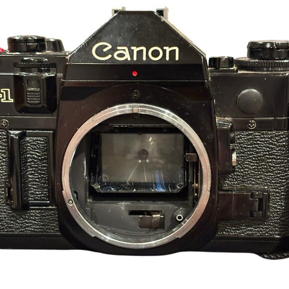 Canon A1 A-1 35mm SLR Film Camera Body Battery Tested Meter Works Vintage